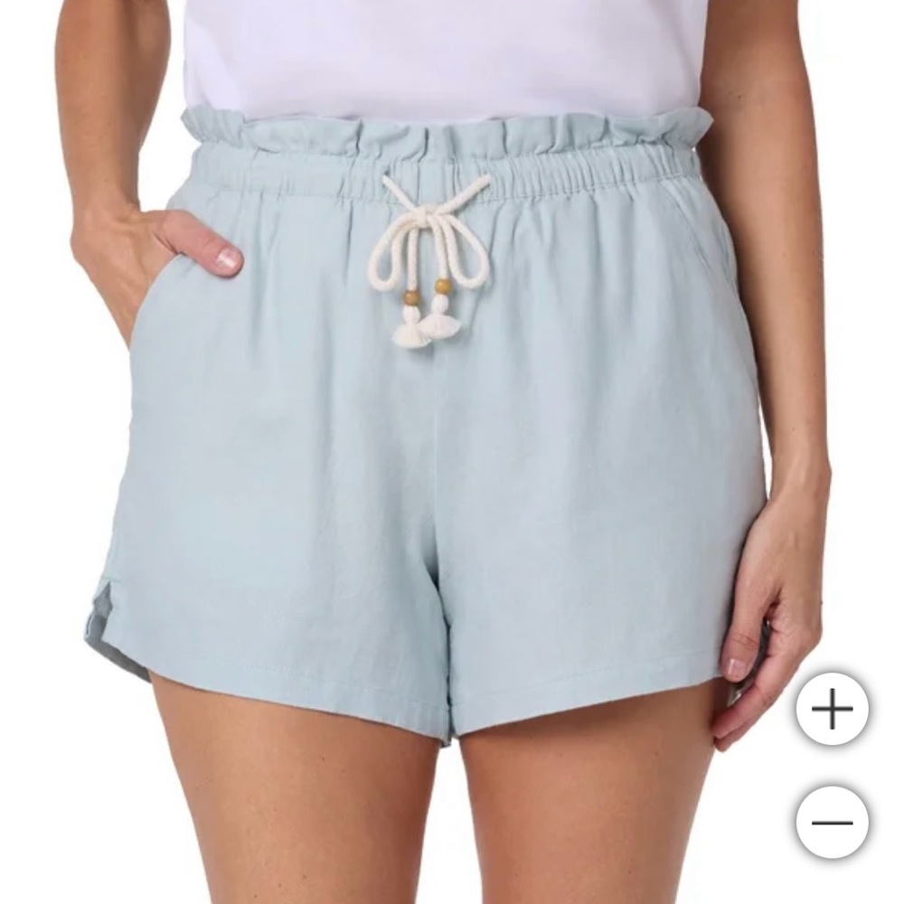 Hang Ten Sky Blue High Waist Women's Shorts‎